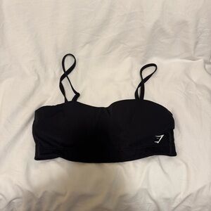 Gymshark Black Bandeau Sports Bra